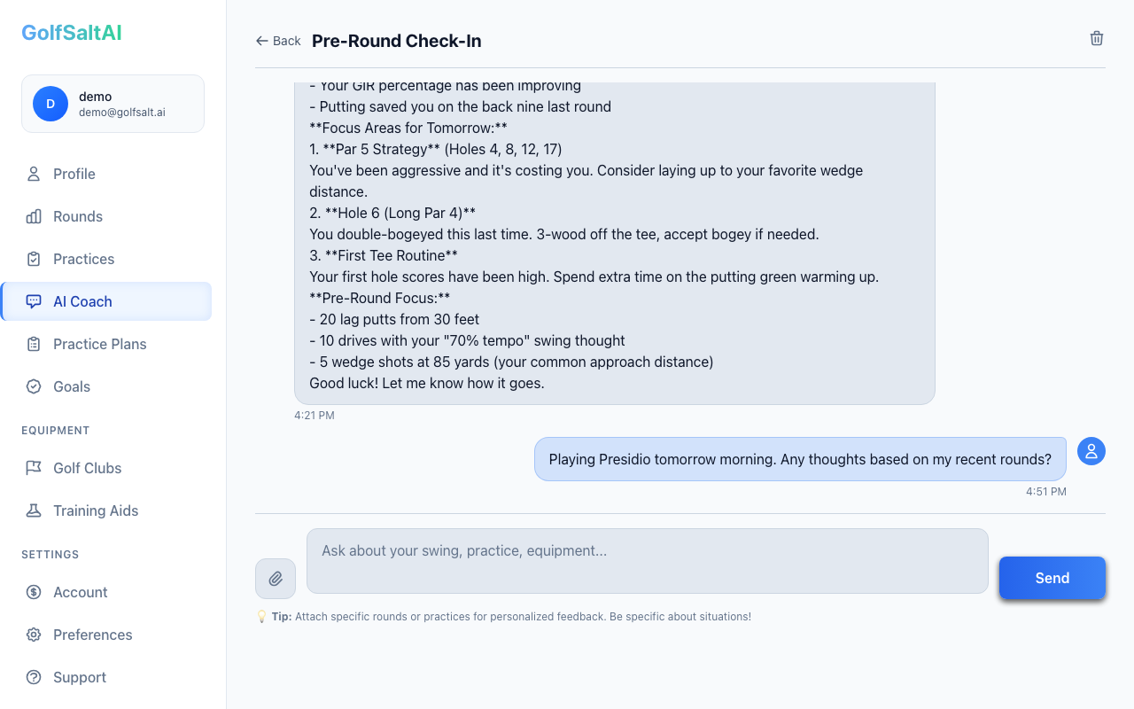 AI Coaching Conversation